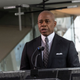 Mayor Eric Adams speaks during Governor Kathy Hochul’s announcement of David Geffen Hall at Lincoln Center will be completed in October 2022, two years ahead of schedule and on budget.